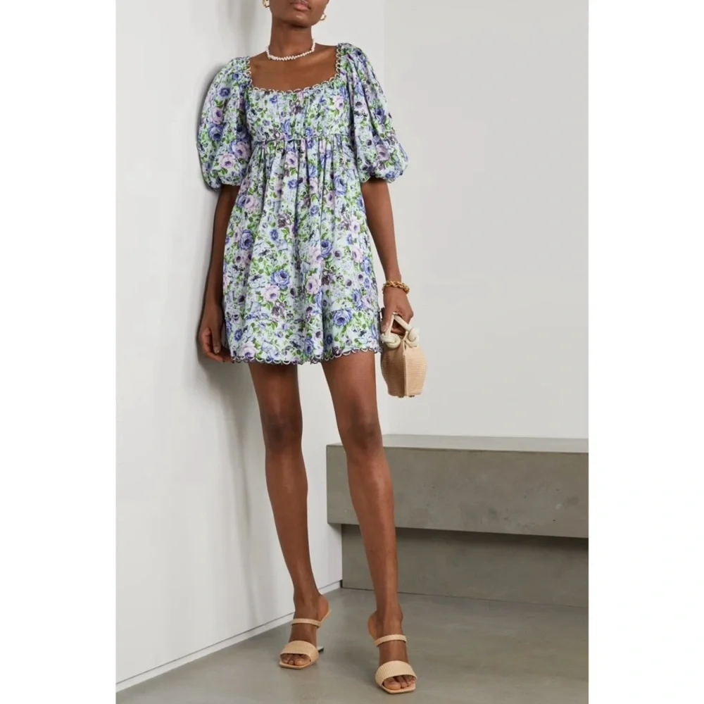 Zimmermann | Dresses | Zimmermann Scalloped Pleated Floralprint Organic Linen Mini Dress | Poshmark Zimmermann | Dresses | Zimmermann Scalloped Pleated Floralprint Organic Linen Mini Dress | Poshmark